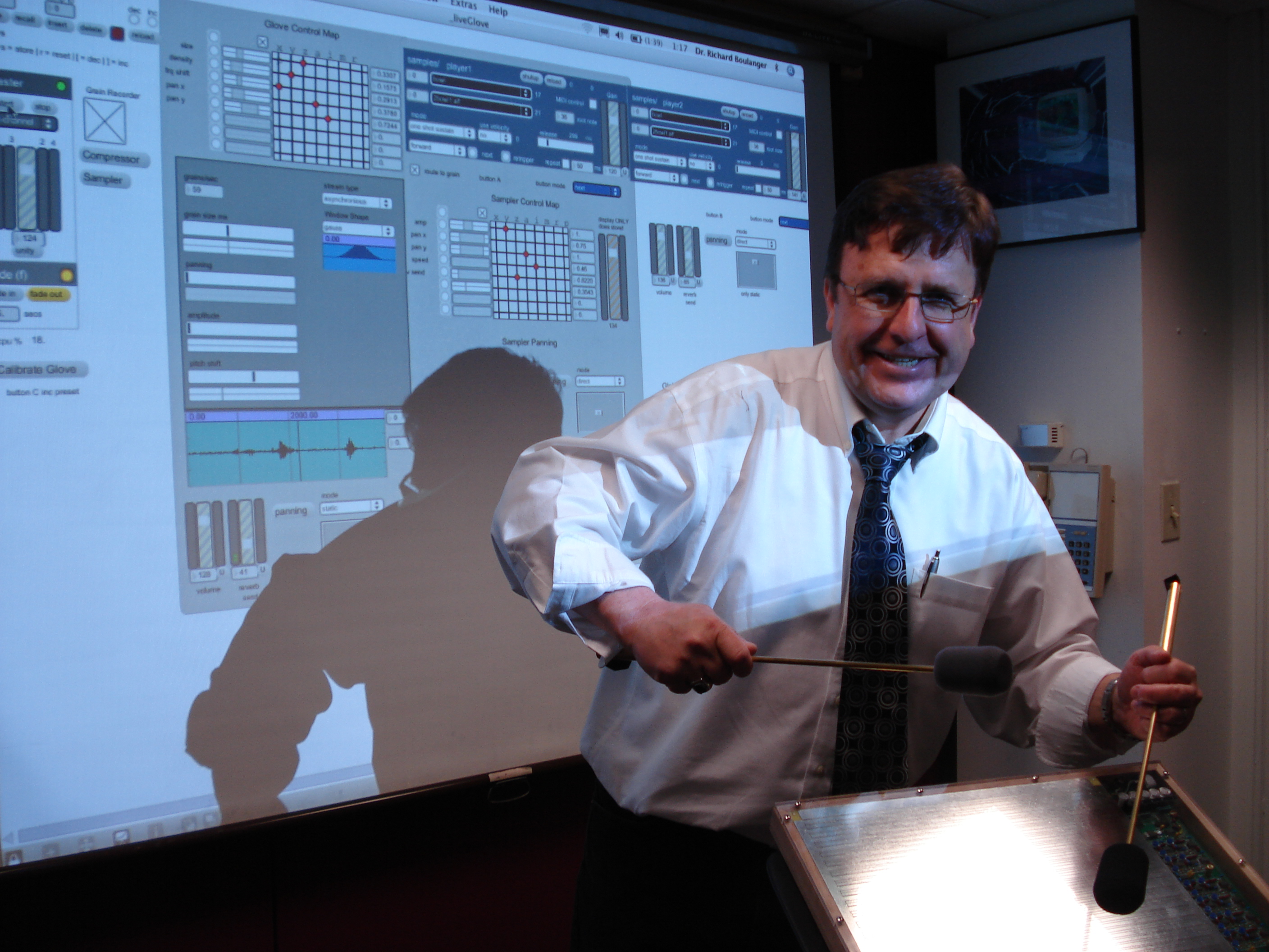 Boulanger with Radio Baton and MaxMSP lecture
